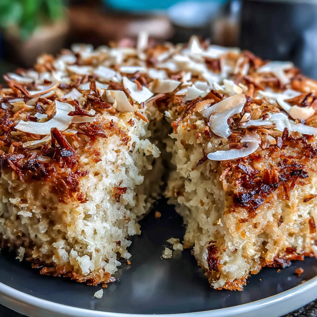 Almond Coconut Spring Cake