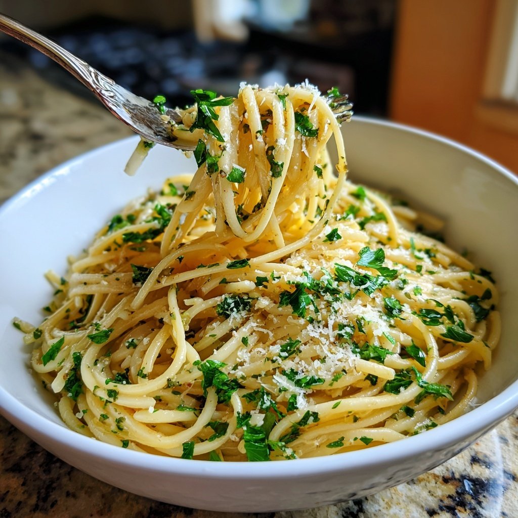 Quick Garlic Butter Pasta
